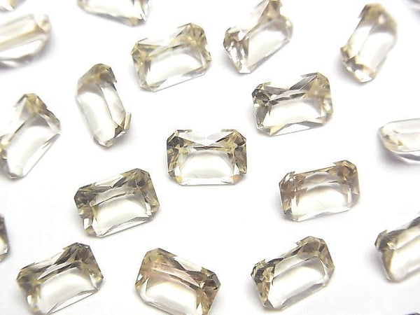 [Video]High Quality Oregon Sunstone AAA Loose stone Rectangle Faceted 8x6mm 1pc