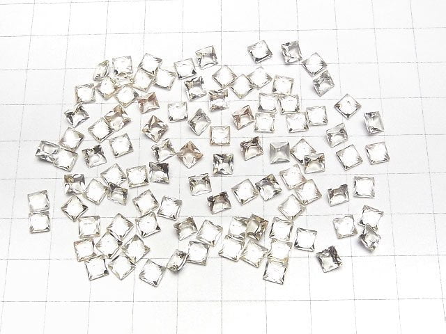 [Video]High Quality Oregon Sunstone AAA Loose stone Princess cut 5x5mm 2pcs