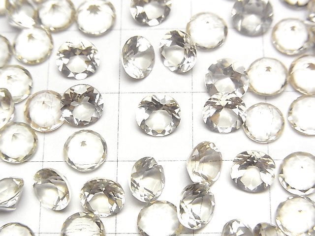 [Video]High Quality Oregon Sunstone AAA Loose stone Round Faceted 6x6mm 2pcs