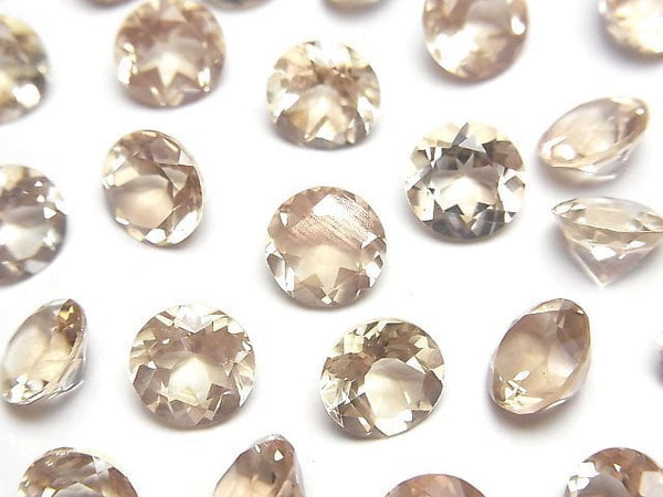 [Video]High Quality Oregon Sunstone AAA Loose stone Round Faceted 8x8mm 1pc