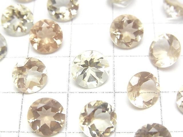 [Video]High Quality Oregon Sunstone AAA Loose stone Round Faceted 8x8mm 1pc