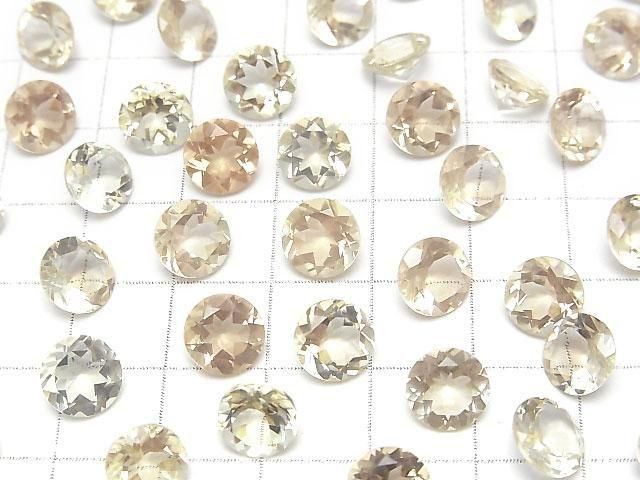 [Video]High Quality Oregon Sunstone AAA Loose stone Round Faceted 8x8mm 1pc