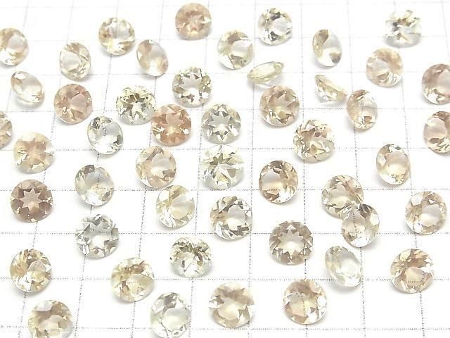 [Video]High Quality Oregon Sunstone AAA Loose stone Round Faceted 8x8mm 1pc