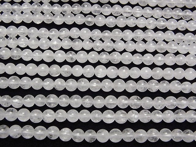 [Video]Danburite AA++ Round 4mm half or 1strand beads (aprx.15inch/38cm)