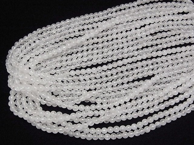 [Video]Danburite AA++ Round 4mm half or 1strand beads (aprx.15inch/38cm)