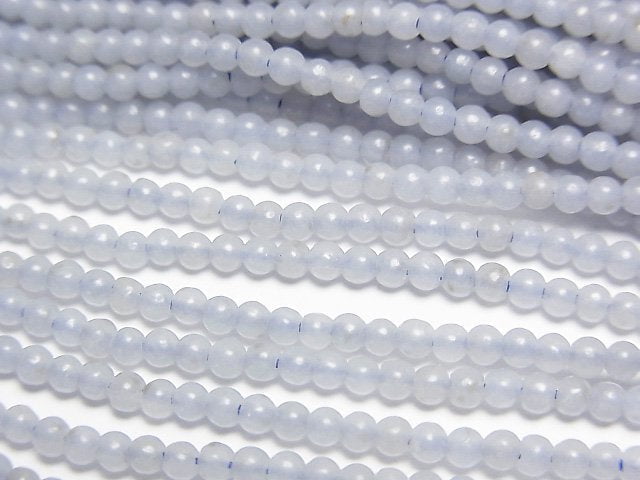 [Video]Angelite AAA- Round 2mm 1strand beads (aprx.15inch/37cm)