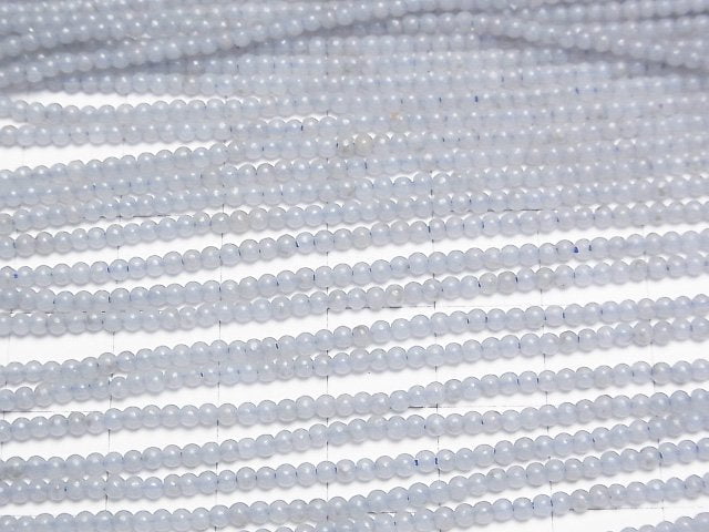 [Video]Angelite AAA- Round 2mm 1strand beads (aprx.15inch/37cm)