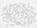 Karen Silver Rope Ring (Opening Type) 4mm, 4.5mm White Silver 10pcs