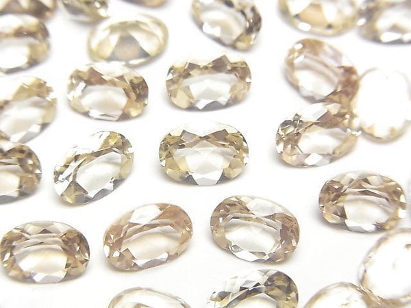 [Video]High Quality Oregon Sunstone AAA Loose stone Oval Faceted 8x6mm 1pc