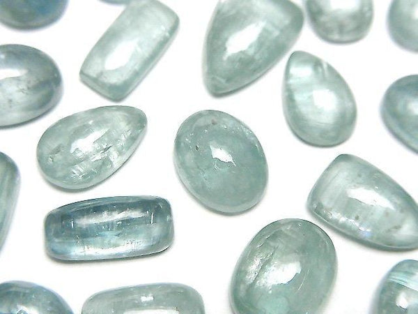 [Video]High Quality Aqua Kyanite AA++ Mix Shape Cabochon 3pcs