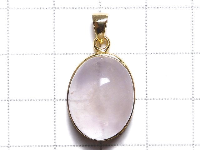 [Video][One of a kind] Morganite AAA Pendant 18KGP NO.147