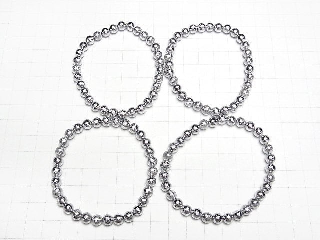 [Video]Meteorite (Altai meteorite) Round 6mm Bracelet