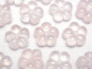 [Video]Rose Quartz AAA Flower Motif 14mm [Drilled Hole] 1pc