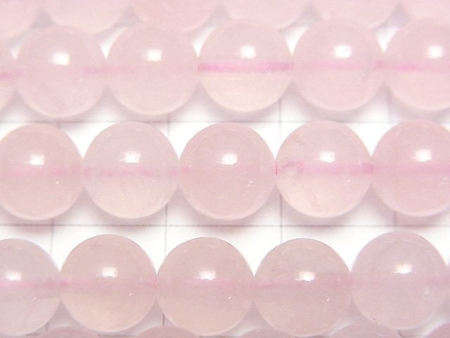 [Video]Rose Quartz AA++ Round 8mm half or 1strand beads (aprx.15inch/36cm)