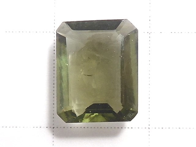 [Video][One of a kind] High Quality Moldavite AAA Faceted Loose stone 1pc NO.8