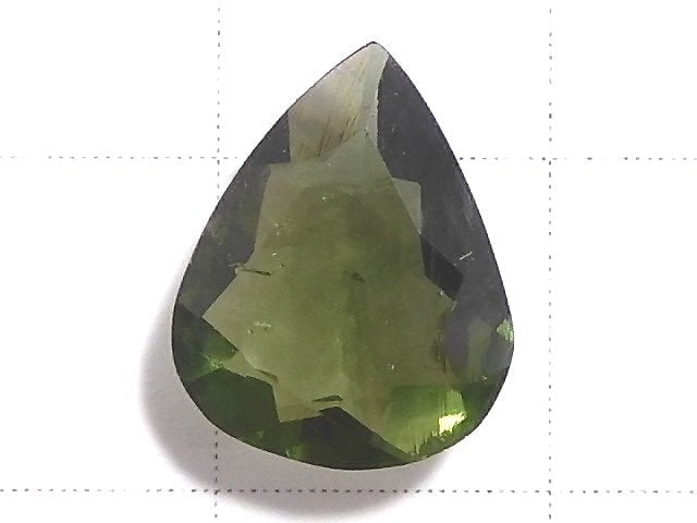 [Video][One of a kind] High Quality Moldavite AAA Faceted Loose stone 1pc NO.18