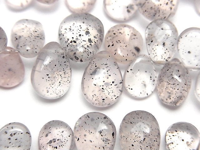 [Video] Micain Rose Quartz Pear shape (Smooth) half or 1strand beads (aprx.7inch/18cm)