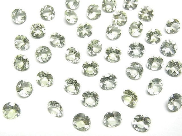 [Video]High Quality Amblygonite Loose stone Round Faceted 5x5mm 1pc