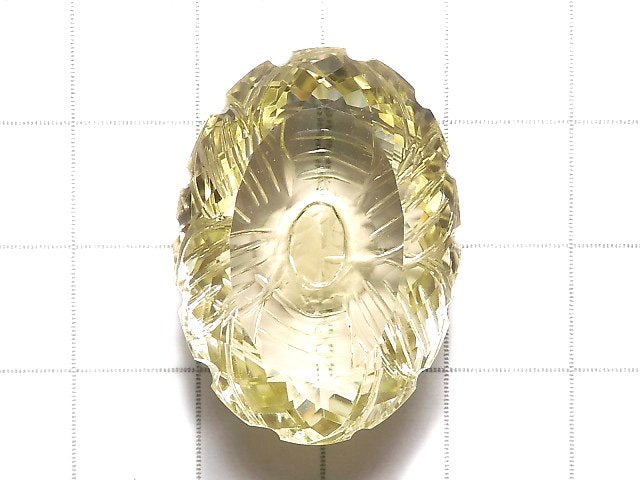 [Video][One of a kind] High Quality Lemon Quartz AAA Loose stone Carved Faceted 1pc NO.39