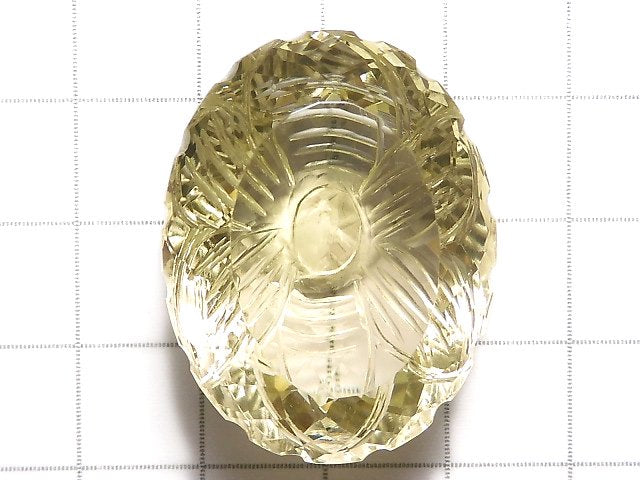 [Video][One of a kind] High Quality Lemon Quartz AAA Loose stone Carved Faceted 1pc NO.42