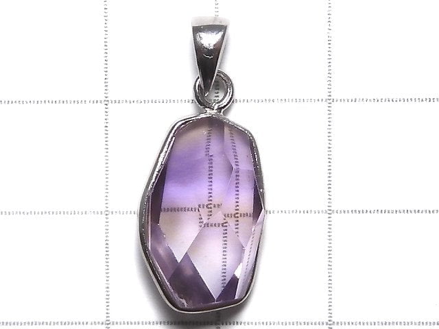 [Video][One of a kind] High Quality Ametrine AAA- Faceted Pendant 18KGP NO.221