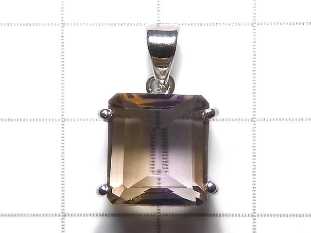 [Video][One of a kind] High Quality Ametrine AAA Faceted Pendant Silver925 NO.42
