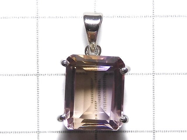 [Video][One of a kind] High Quality Ametrine AAA Faceted Pendant Silver925 NO.44