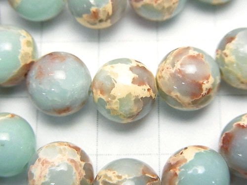 Pastel blue color Kaolinite Round 10mm half or 1strand beads (aprx.15inch/37cm)