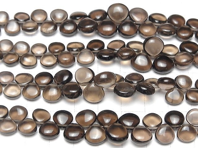 [Video]High Quality Smoky Quartz AAA Chestnut (Smooth) half or 1strand beads (aprx.7inch/18cm)