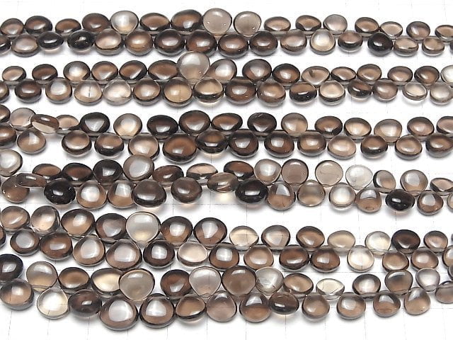 [Video]High Quality Smoky Quartz AAA Chestnut (Smooth) half or 1strand beads (aprx.7inch/18cm)