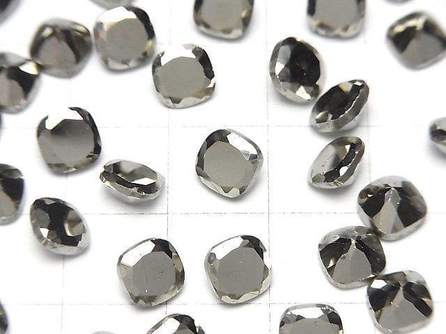 [Video] Pyrite Loose stone Square Faceted 6x6mm 3pcs