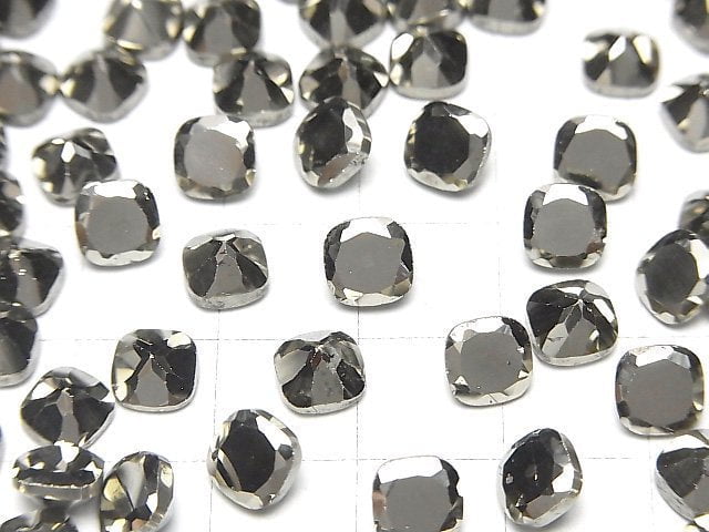 [Video] Pyrite Loose stone Square Faceted 6x6mm 3pcs