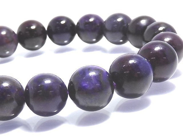 [Video][One of a kind] [Certificate] Sugilite AAAAA Round 10.5mm Bracelet NO.1