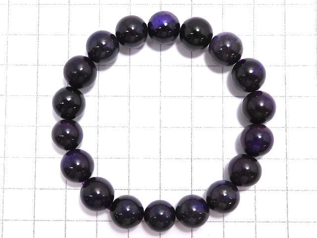 [Video][One of a kind] [Certificate] Sugilite AAAAA Round 10.5mm Bracelet NO.1