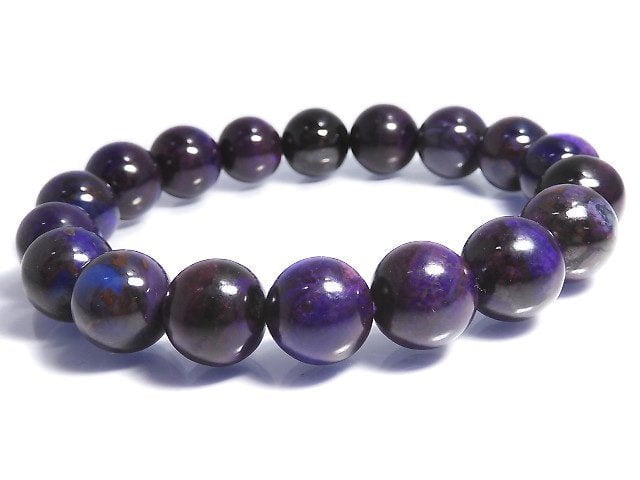 [Video][One of a kind] [Certificate] Sugilite AAAAA Round 10.5mm Bracelet NO.1