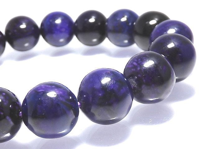 [Video][One of a kind] [Certificate] Sugilite AAAAA Round 11.5mm Bracelet NO.2