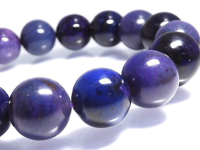 [Video][One of a kind] [Certificate] Sugilite AAAAA Round 11.5mm Bracelet NO.3