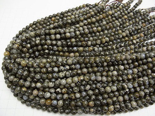 Que Sera Stone  Round 6mm 1strand beads (aprx.15inch/38cm)