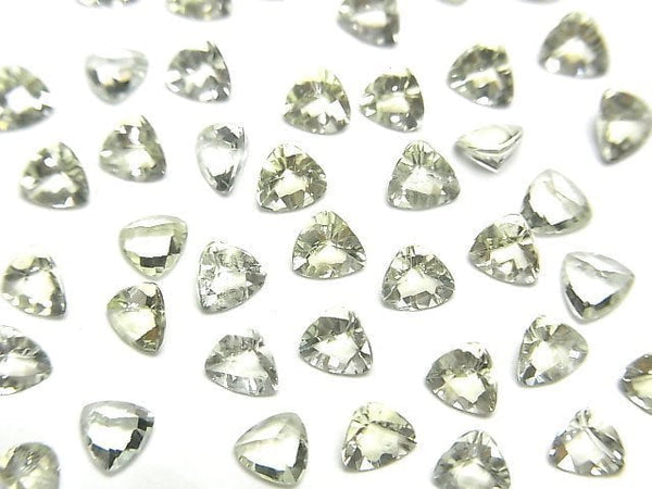 [Video]High Quality Amblygonite Loose stone Triangle Faceted 4x4mm 4pcs
