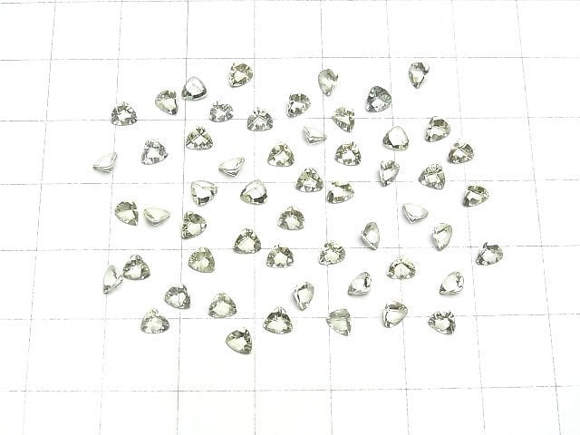 [Video]High Quality Amblygonite Loose stone Triangle Faceted 4x4mm 4pcs