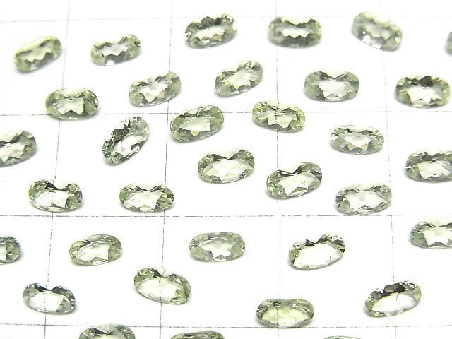 [Video]High Quality Amblygonite Loose stone Oval Faceted 5x3mm 3pcs