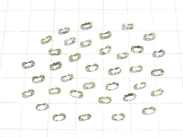 [Video]High Quality Amblygonite Loose stone Oval Faceted 5x3mm 3pcs