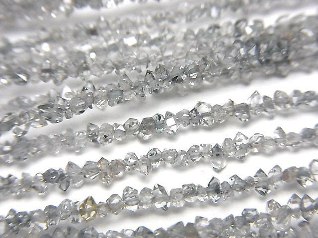 [Video] Pakistani double point crystal coating [gray] half or 1strand beads (aprx.15inch/37cm)