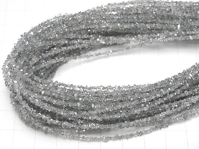 [Video] Pakistani double point crystal coating [gray] half or 1strand beads (aprx.15inch/37cm)