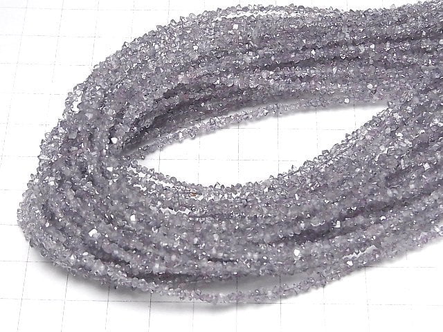 [Video] Pakistani double point crystal coating [Lavender] half or 1strand beads (aprx.15inch/37cm)