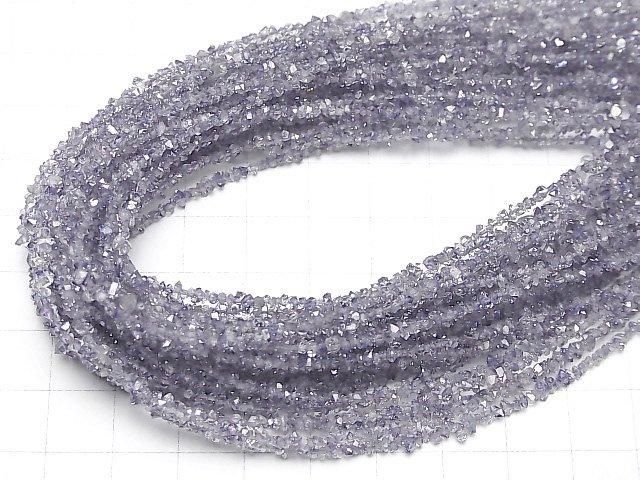 [Video] Pakistan double point crystal coating [blue purple] half or 1strand beads (aprx.15inch/36cm)