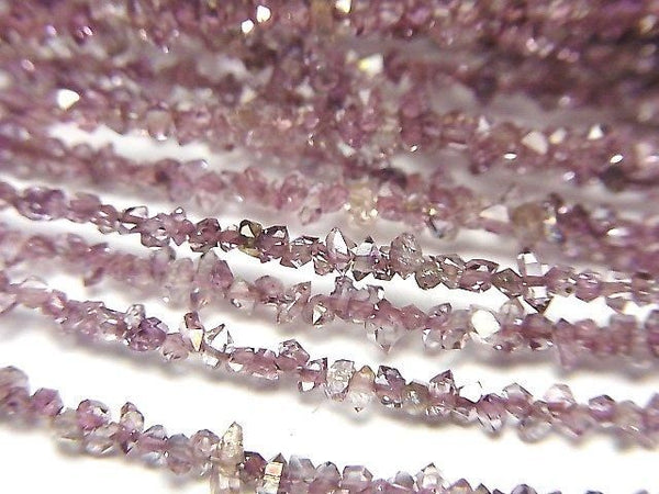 [Video] Pakistani Double Point Crystal Coated [Pink Purple] Half or 1 Strand Beads (approx. 15 inches/37 cm)