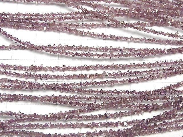 [Video] Pakistani Double Point Crystal Coated [Pink Purple] Half or 1 Strand Beads (approx. 15 inches/37 cm)