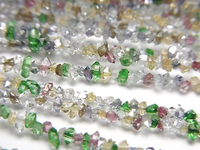 [Video] Pakistan double point crystal coating [multi-color] No.1 half or 1strand beads (aprx.15inch/37cm)