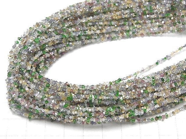 [Video] Pakistan double point crystal coating [multi-color] No.1 half or 1strand beads (aprx.15inch/37cm)